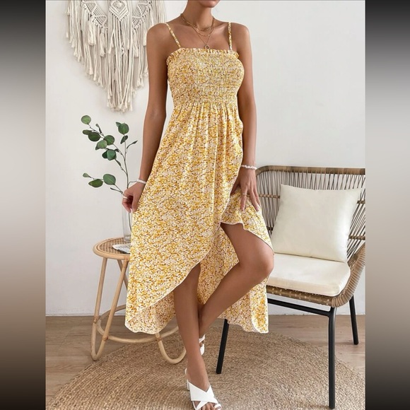 Boho floral print wrap hem cami dress - Picture 15 of 16